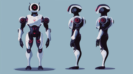 Futuristic Artificial Intelligence Robot Technology Concept
