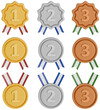 © pepper - 1등 2등 3등 메달 세트 3D 일러스트 / 1st 2nd 3rd Place Medal Set 3D Illustration