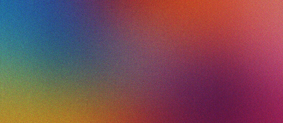 Poster - khaki, periwinkl and coral gradient grainy faded background texture for stylish branding projects
