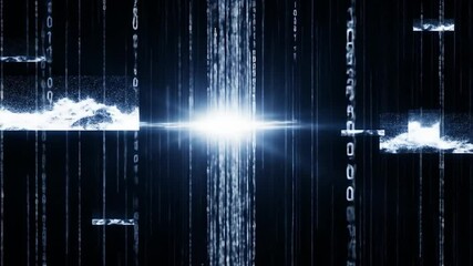 Digital code stream with bright center