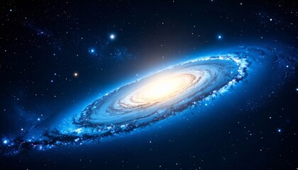 Wall Mural - cosmic planet amidst a starlit galaxy