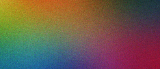 Poster - green, coral and cyan gradient abstract noise texture background with soft blurred grain perfect for