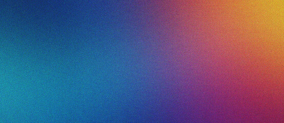 Poster - blue, orange and coral clean gradient noise texture for posters