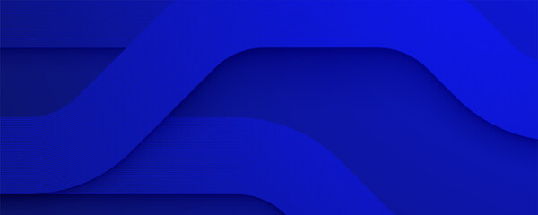 Wall Mural - flowing blue wave background with soft curves and light gradient design
