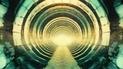 Wall Mural - journey through the enigmatic tunnel