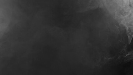 Wall Mural - heavy, dense fog bank moves in from the right, filling the screen with thick white vapor. vfx transi