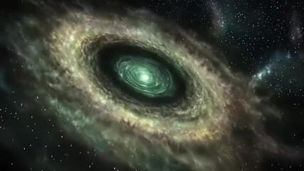 Wall Mural - Spiral galaxy with central void