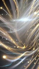 Wall Mural - Tiny metal particles move in a force field