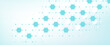 © TechSolution - Modern health care or medical background design. Health care innovation concept. Horizontal header web banner. Abstract geometric background with hexagon shapes for medicine, science, chemistry.