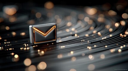 Digital Envelope with Sparkling Lights