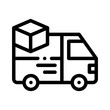 © notivestudios - cargo box line icon
