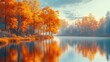 © Jean - Serene Landscape Nature Autumn Tree Foliage Lake
