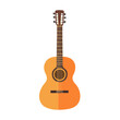 © Antoni - Acoustic Guitar, flat style 2D vector image, isolated on a white background