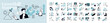 © PureSolution - Growth and startup concept illustrations. Set of people vector illustrations in various activities of business, marketing, strategy, planning, data analytics, startup, launch product, success.