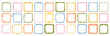 © Lapalovee - A collection of colorful hand-drawn square frames. Vector decorative borders for scrapbooking, greeting cards, invitations, photo albums, labels, posters, and creative design projects.