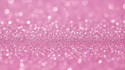 Wall Mural - Elegant Pink Glitter Background with Bokeh Lights and Sparkly Texture