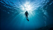 © miemer - lone diver silhouette
