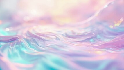 Wall Mural - Magical Aqueous Abstract: Capturing the ethereal essence of flowing water, this image features a mesmerizing play of light and color.