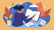 © Justlight - A person creating a scrapbook filled with artwork journal entries and personal writings showcasing the therapeutic benefits of creative life story work.. Vector illustration
