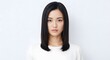 © Mirana - Portrait of a Young Woman with Straight Black Hair