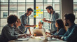 © Apisit - Young Professionals Collaborating in Modern Office.AI-generated