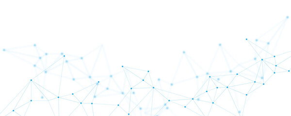Wall Mural - abstract white blue digital technology futuristic communication high tech concept background. techno