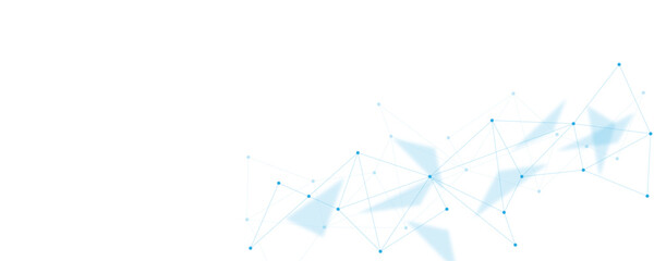 Wall Mural - abstract white blue digital technology futuristic communication high tech concept background. techno