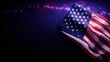 © VANATSANUN - Dramatic American Flag with Cosmic Background. A vibrant star spangled banner against a deep space nebula backdrop showcasing celestial wonders and patriotic imagery in a breathtaking