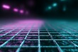 © Laillavivo - Futuristic grid floor glows