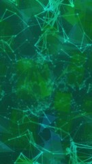Wall Mural - animation of networks of connections spinning over glowing globe on green background