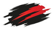 © Asif - Abstract graphic illustration of bold brushstrokes with red and black color elements