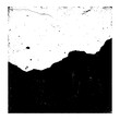 © Reytr - Distressed Black Paint Splat on Concrete Wall Texture Grunge Black and White Outline Line Art Drawing