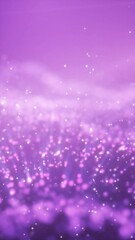 Poster - soft-focus abstract purple background with sparkling bokeh lights, creating a dreamy, magical atmosp