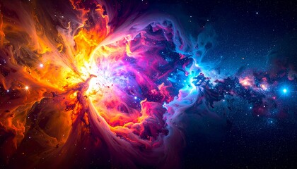 Wall Mural - creation of our universe concept after the big bang
