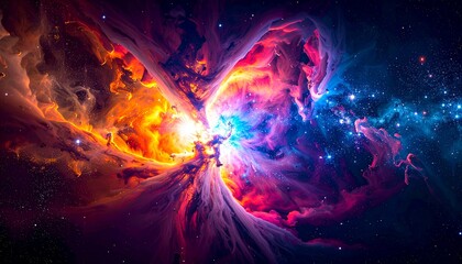 Wall Mural - creation of our universe concept after the big bang