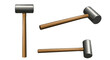 © Firman Dasmir - Illustrative rendering showcases three perspectives of highland games hammer implement