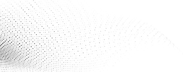 Wall Mural - smooth mesh wave dot pattern for modern website hero banner background