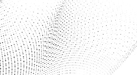 Wall Mural - dynamic mesh dot wave flow background for website banner or landing page design