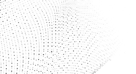 Wall Mural - minimal abstract mesh dot wave pattern for website hero section banner background