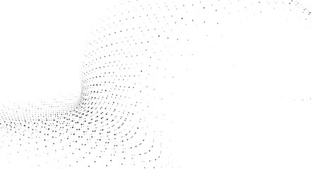 Wall Mural - abstract dynamic dot line mesh pattern for website banner or hero section background