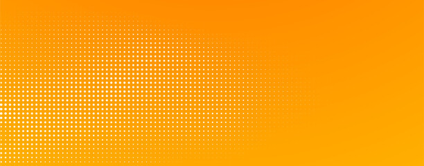 Wall Mural - yellow orange dot mesh grid wave for website hero section or banner background