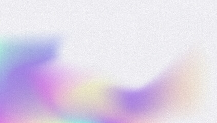 Wall Mural - noise gradient background. abstract grainy bg in pink, purple and blue colors. iridescent hologram. 