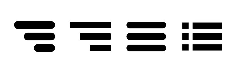 Wall Mural - menu icon set. web menu icon. hamburger menu symbol