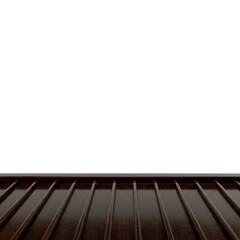 Wooden planks isolated on transparent background. use cases: product display.