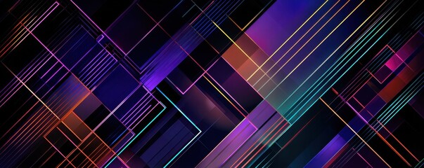 Wall Mural - abstract background with geometric patterns and colorful lines for graphic design element geometric 
