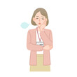 © はしや はぐみ - 頬杖をついてため息を吐く女性社員