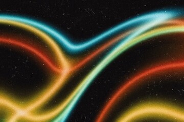 Wall Mural - vibrant color gradient shape background, abstract multicolored grainy wave shaped hologram gradients