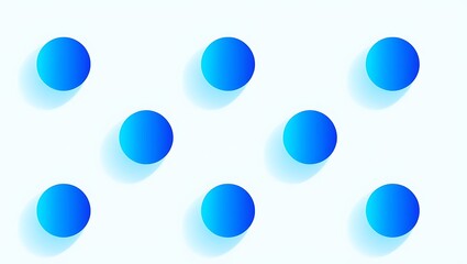set of blue easter eggs
