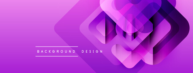 Wall Mural - abstract purple layers create dynamic visual effect. gradient background with text elements. modern 