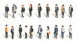© Sunny - Professional Business People Isometric Avatars Vector Illustration